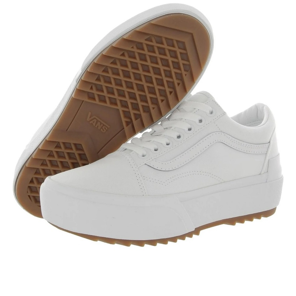 Vans Women's White Platform Sneakers